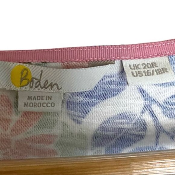 Boden Florrie Floral Jersey Dress 16/18 - Picture 5 of 5